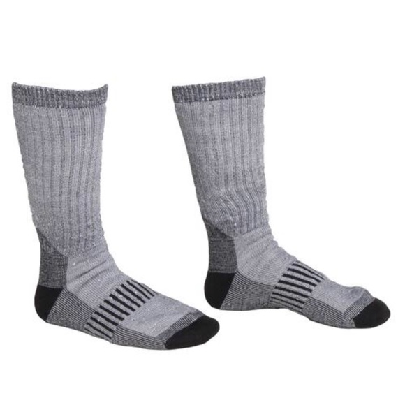 NEW Wool Blend Thermal Socks 2 PAIRS Performance Work GRAY Shoe 6 - 12.5 Men’s - Picture 6 of 14